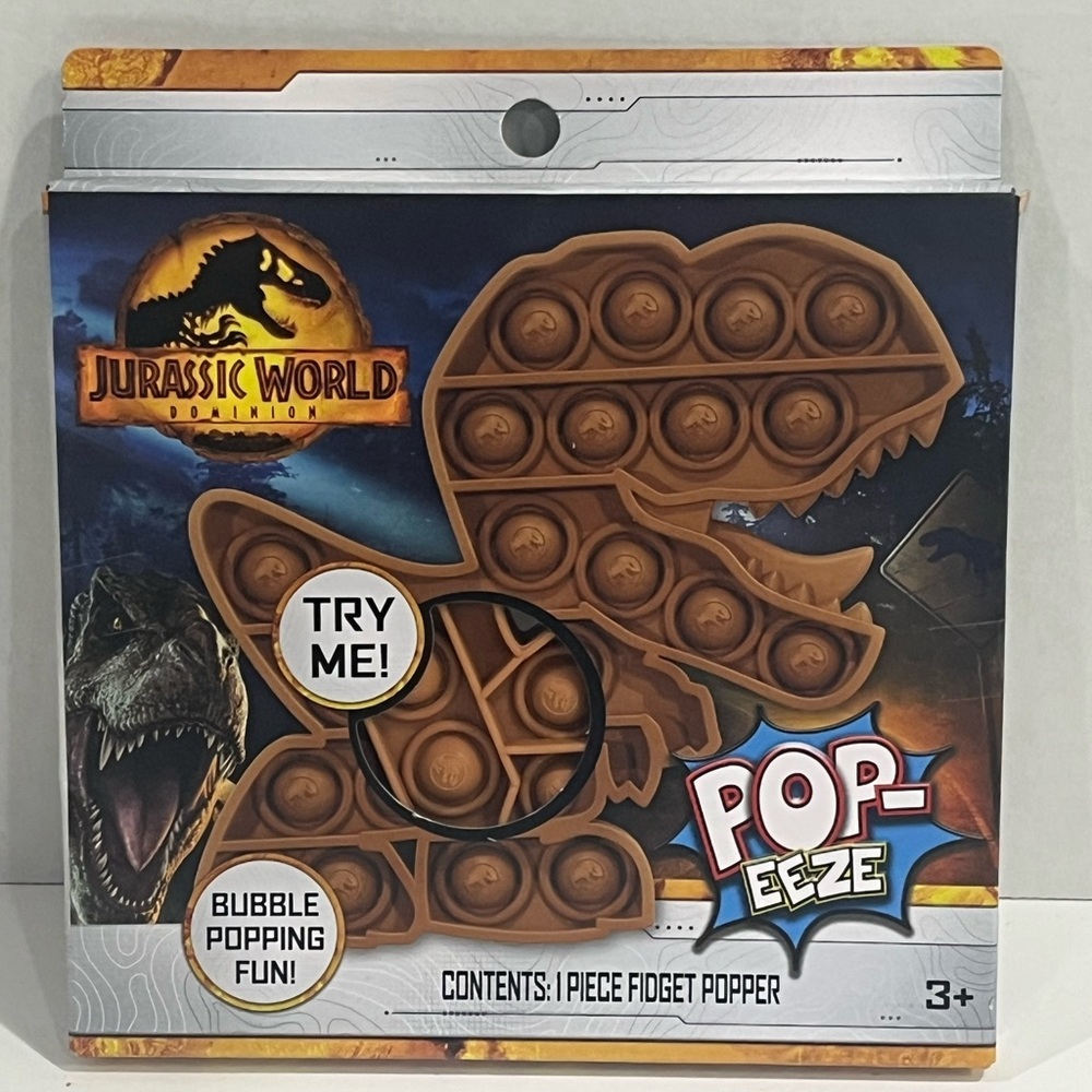 Jurassic World Dinosaur Fidget Popper Toy - Brown